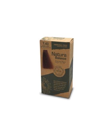 Natura Brand: Balance Kit Hair Dye Blonde Copper 7.43 Category: Hair Dye
