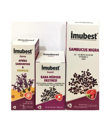 imubest Spray Capsule Syrup Black Elderberry Propolis Betaglucan Vitamin C Zinc Coenzyme Q10