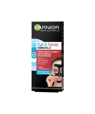 Garnier Face Mask - Charcoal Anti-Blackhead Peel-Off - 50ml - Buy Online on GoSupps.com