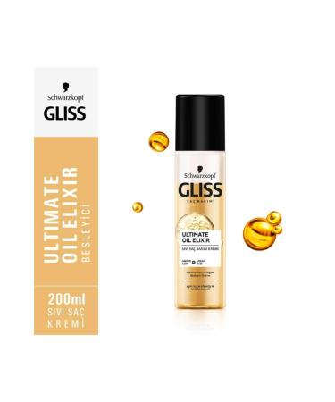 Gliss Brand: Ultimate Oil Elixir Liquid Hair Conditioner 200 Ml Category: Hair Conditioner - Buy Online on GoSupps.com