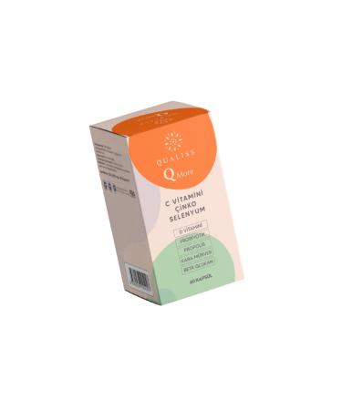 Qualiss Q More 60 Capsules Vitamin Cd Propolis Probiotic Zinc Selenium Containing Supplementary Food