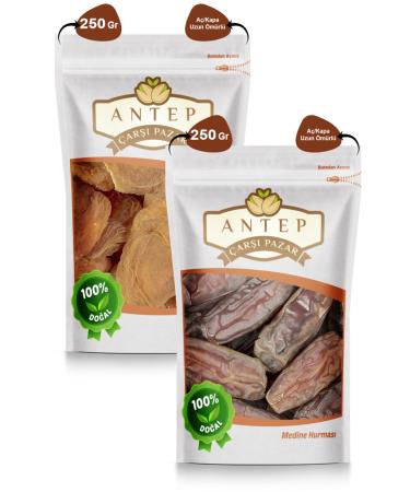 Antep Bazaar Market Leaf Apricot Compote 250 Gr. | Medina Date 250 Gr.