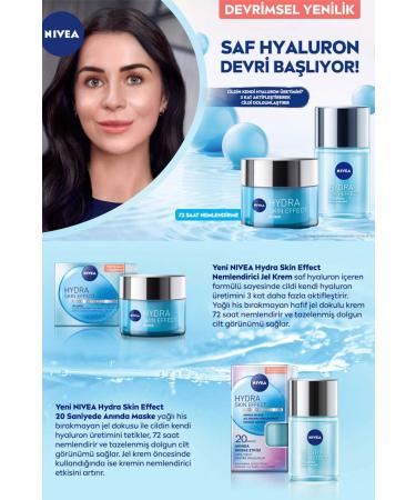 NIVEA Hydra Skin Effect Gel Cream 50 ml Pure Hyaluron - Buy Online on GoSupps.com