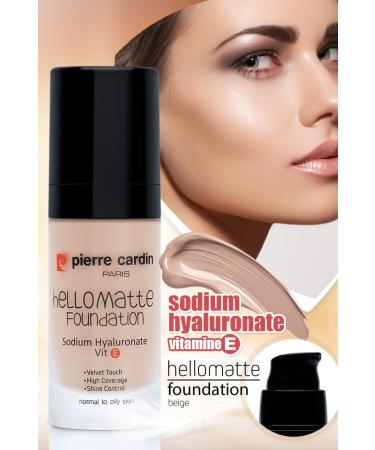Pierre Cardin Hellomatte Foundation - Beige - 30 ml