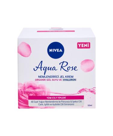 NIVEA Aqua Rose Moisturizing Gel Cream 50ml Rosewater - Buy Online on GoSupps.com