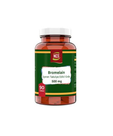 Ncs Bromelain 500 mg 90 Tablets Pill Box