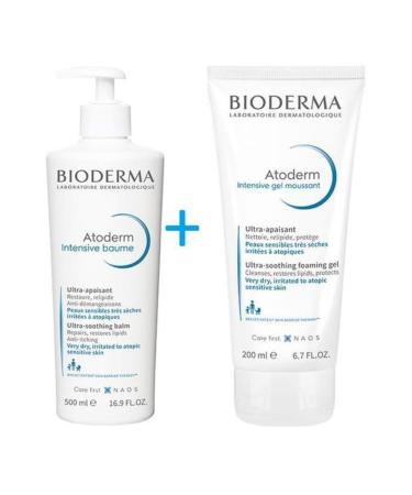 Bioderma Atoderm Intensive Foaming Gel 200 Ml+ Atoderma Intensive Baume 500 Ml