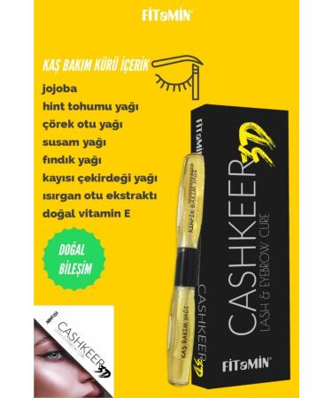 Fitamin Vegan Eyebrow and Eyelash Natural Care Oil Cold Pressed 10ml 10ml - Buy Online on GoSupps.com