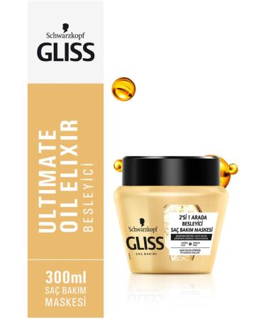 Gliss Brand: Ultimate Oil Elixir Hair Mask 300 Ml Category: Hair Mask - Buy Online on GoSupps.com