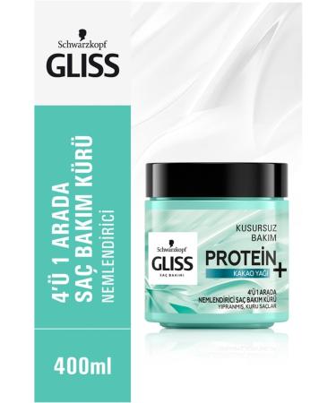 Gliss Brand: 4 in 1 Hair Care Cure Moisturizing Damaged Dry Hair 400 Category: Hair - Buy Online on GoSupps.com