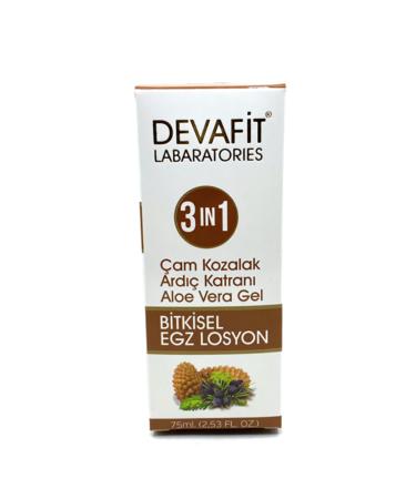 DEVAFIT Pine Cone Juniper Tar Aloe Vera Gel Hair Care Lotion 75 Ml