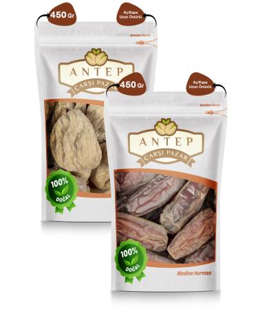 Antep Bazaar Market Medina Dates 450 gr - Pear Figs 450 gr