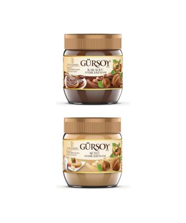 Gursoy Milk Hazelnut Cream 400 G & Cocoa Hazelnut Cream 400 G