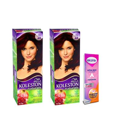 Wella Red Violet 2 Pieces Naturals Hair Dye 4-6