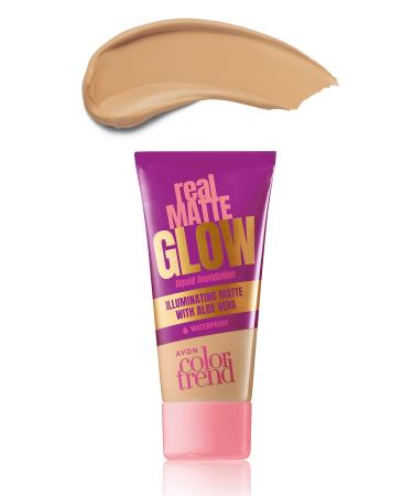 Avon Color Trend Real Matte Glow Liquid Foundation 30 Ml - Creamy Natural