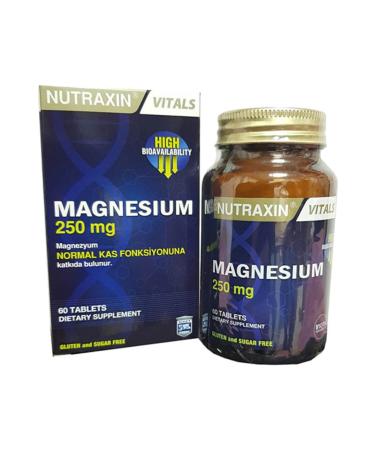Nutraxin Magnesium 250 Mg 60 Tablets