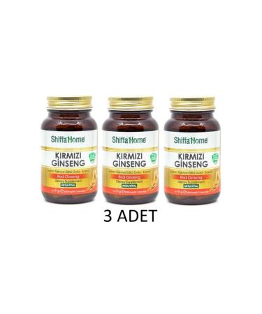 Shiffa Home 3 Pieces Aksu Vital Red Ginseng 60*3 180 Capsules