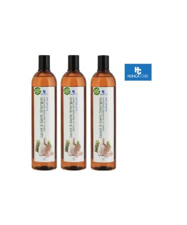 Hunca Hunca Laurel and Garlic Essence Shampoo 700 Ml X3 Pieces