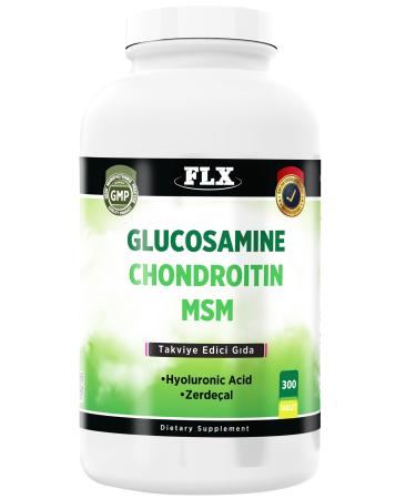 FLX Glucosamine Chondroitin Msm 300 Tablets Glucosamine Chondroitin Msm Hyaluronic Acid Turmeric