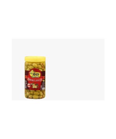 ERKGIDA KAYSERI Sweet 201-230 Green Olives with Pepper 900 gr