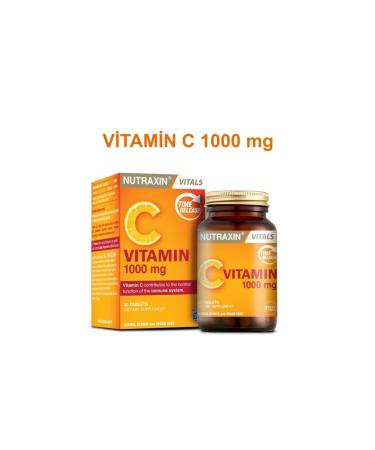 Nutraxin Vitamin C 1000mg Zinc Sulphate - Buy Online on GoSupps.com