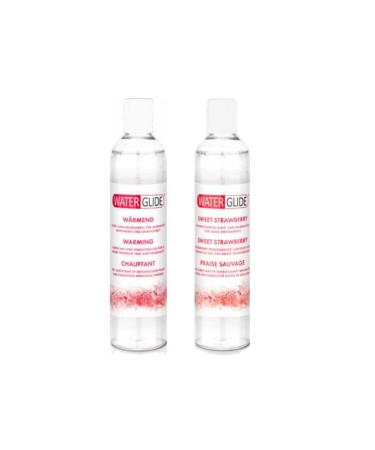 WATERGLIDE Warming 400ml Heater 1pc Strawberry Lubricant 400ml Strawberry Flavored Lubricant 1pc