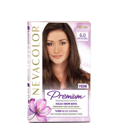 NEVA COSMETICS Nevacolor Premium Permanent Cream Set Paint 6.0 Dark Blonde