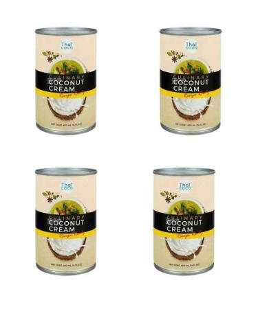 THAI COCO Canned Coconut Cream 400ml. Quantity 4