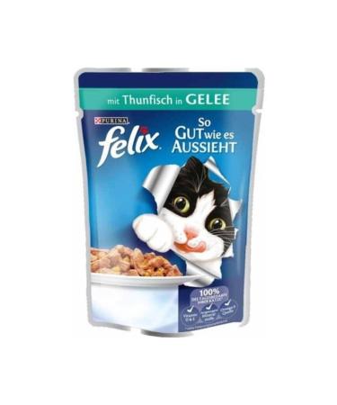 FELIX Felix Pouch Tuna Wet Cat Food 85 gr X 10 Pieces