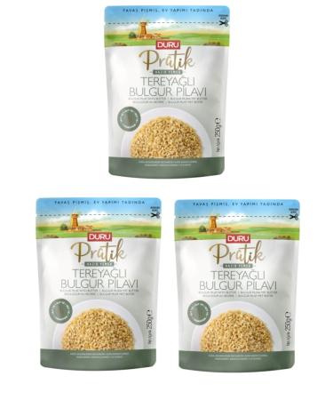 Duru Practical Buttered Bulgur Pilaf 250 Gr X 3 Pieces 3 Minute Ready Meal