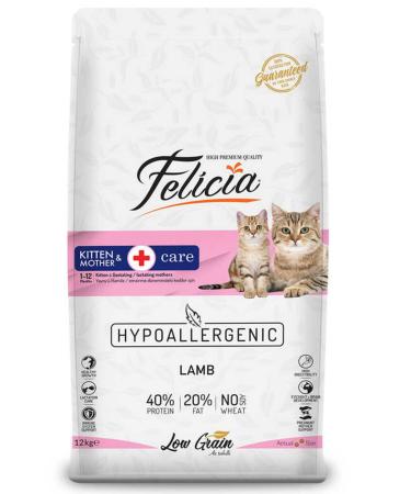Felicia Low Grain Lamb Kitten Food 12 Kg