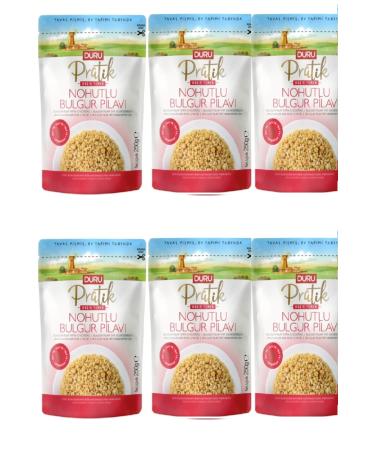Duru Practical Chickpea Bulgur Pilaf 250 Gr X 6 Pieces 3 Minute Ready Meal