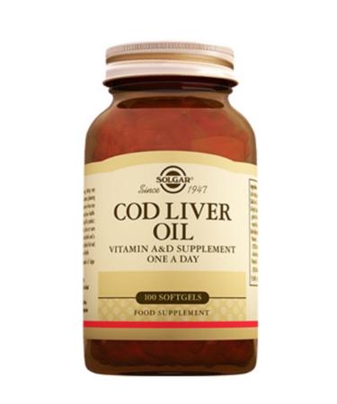 Solgar Cod Liver Oil 400 mg 100 Softgel Capsules