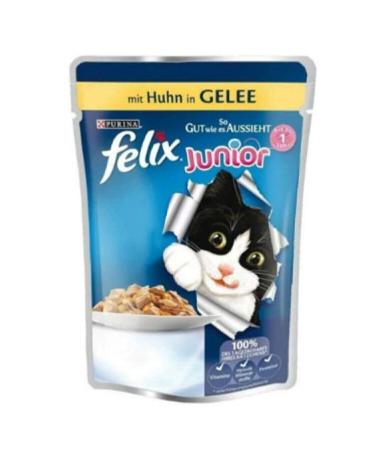 FELIX Chicken Meat Kitten Cat Pouch 85 gr X 10 Pieces