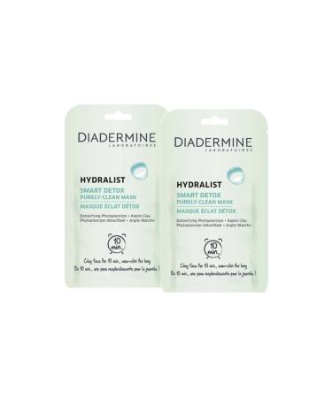 Diadermine Hydralist Smart Detox 10min Detox Effect Mask 8ml Pack of 2