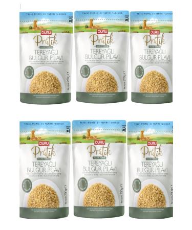 Duru Practical Buttered Bulgur Pilaf 250 Gr X 6 Pieces 3 Minute Ready Meal