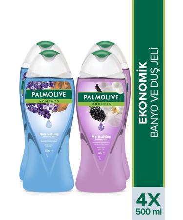 Palmolive Moments Moisturizing Bath and Shower Gel 500 Ml X 4 Pieces