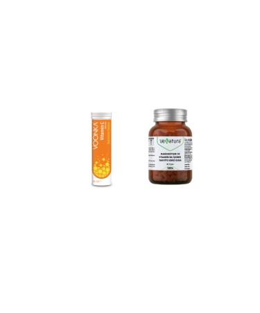 Venatura Vitamin C Glutathione Zinc and Vitamin D 15 Effervescent Tablets + magnesium vitamin B6 60 Tablets