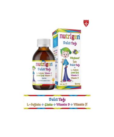 Nutrigen Orange Flavored Fish Oil Syrup 200 ml