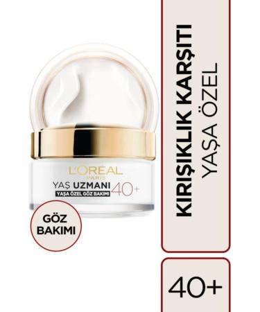 L'Oreal Paris Age Expert 40+ New Formula Anti-Wrinkle Firming Eye Cream 15 Ml - Buy Online on GoSupps.com