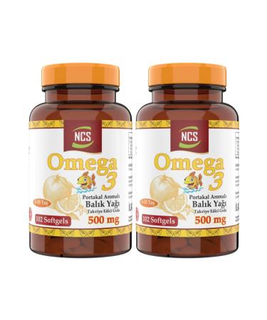 Ncs Omega 3 Fish Oil 500 mg 102 Softgel Orange Flavor 2 Pieces
