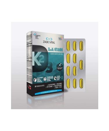 Zade Vital D3+k2 Vitamin Blister 30 Cap. 1 Pack