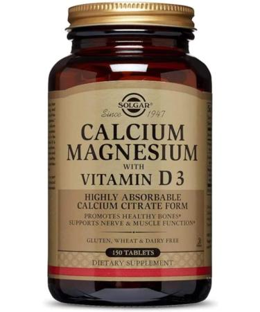 SOL Gar Calcium Magnesium With Vitamin D3 150 Tablets