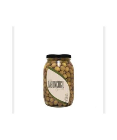 Sabuncugil Ayval k Natural Green Cracked Olives 2000 G