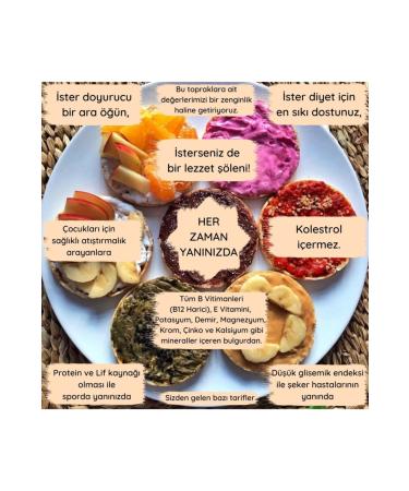 Bulgur Organic Bulgur Biscuits 90 gr. X 12 Pcs. - Buy Online on GoSupps.com