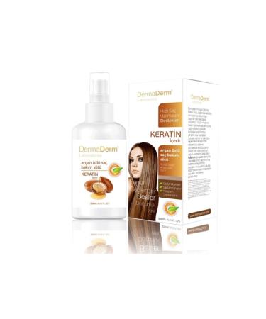 DermaDerm Argan Essence Hair Care Milk 250 Ml (Contains Keratin)
