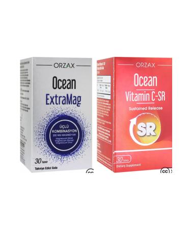 Ocean Extramag Triple Combination 30 Tablets + Vitamin C-sr 30 Tablets