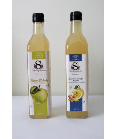 Suheylaana Natural Apple Cider Vinegar 500 ml Natural Lemon Ginger Vinegar 500 ml