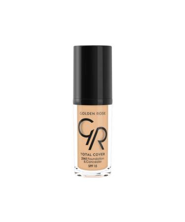 Golden Rose Total Cover 2in1 Foundation Concealer 2 in 1 Foundation and Concealer