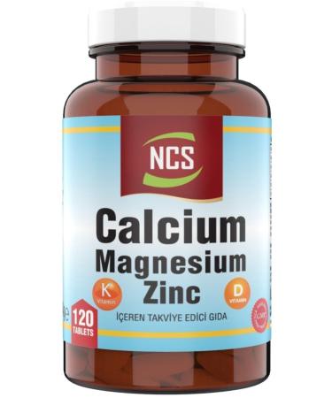 Ncs Magnesium Calcium Zinc 120 Tablets + Pill Box - Buy Online on GoSupps.com